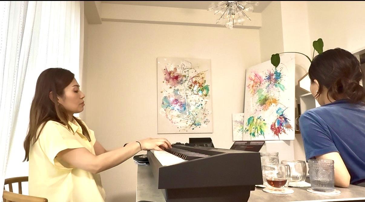 ゆりさんとの楽曲制作の様子